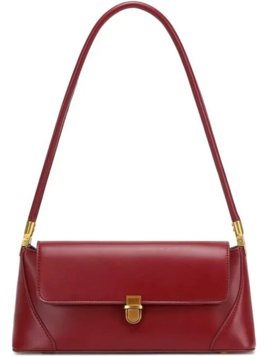 Women's Red Vintage Handbag Retro Classic Small Purse Hobo Shoulder Bags - Picture 1 of 6